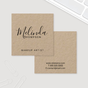 Carte De Visite Carré Papier d'emballage moderne professionnel de