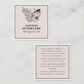 Carte De Visite Carré Papillon Floral Eye Tattoo Instructions