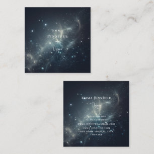 Carte De Visite Carré Parties scintillant douce rouge subtile arrière - 