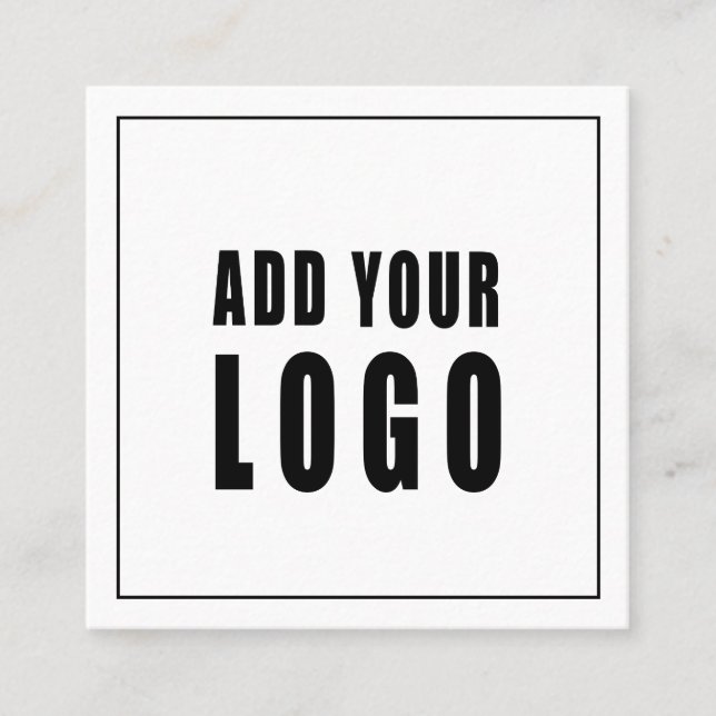 Carte De Visite Carré Parties scintillant holographique classique élégan (Devant)