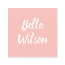 Pastel rose tendance simple moderne minimaliste