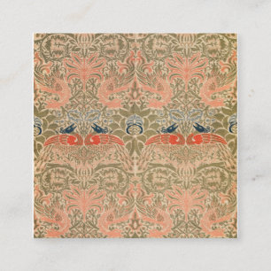Carte De Visite Carré Peacock Et Dragon (1878) Par William Morris