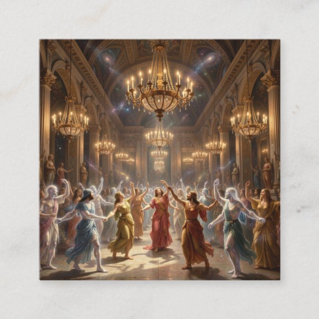 Carte De Visite Carré Pelasgian Dance Magic World 0 Fa023 (Devant)