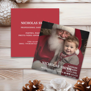 Carte De Visite Carré Père Noël photo professionnel
