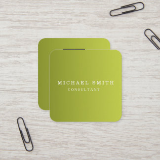 Carte De Visite Carré Personalized Custom Minimalist Modern QR Code Logo