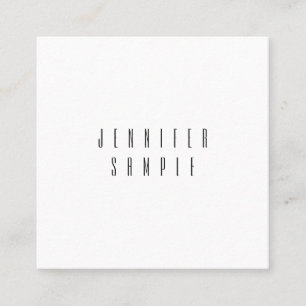 Carte De Visite Carré Personnalisé Moderne Simple Élégant Modèle tendanc