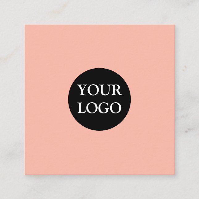 Carte De Visite Carré Personnalisé Personnalisé Votre Propre Logo Carré  (Devant)