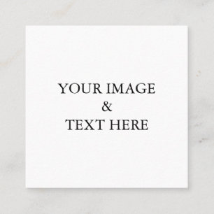 Carte De Visite Carré Personnalisé Personnalisé Votre Propre Texte
