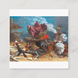 Carte De Visite Carré Peter Blume - Le Rocher