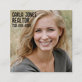 CARTE DE VISITE CARRÉ PHOTO BUSINESS CARDS SQUARE