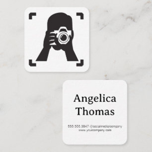 Carte De Visite Carré Photo prise par le photographe