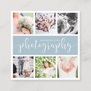 Carte De Visite Carré Photographe moderne et élégant