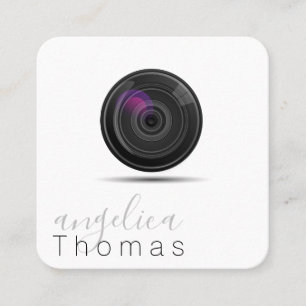 Carte De Visite Carré Photographie   Artiste   Concepteur   Lentières de