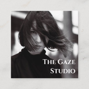 Carte De Visite Carré Photographie minimaliste monochrome moderne