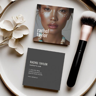 Carte De Visite Carré Photographie professionnelle moderne