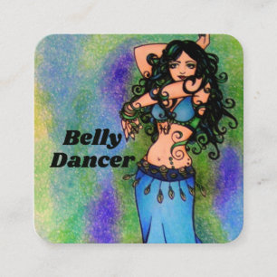 Carte De Visite Carré Pisces Belly Dancer Porte - clé