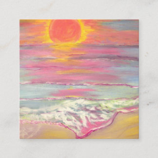 Carte De Visite Carré Plage Sunset de Cape San Blas