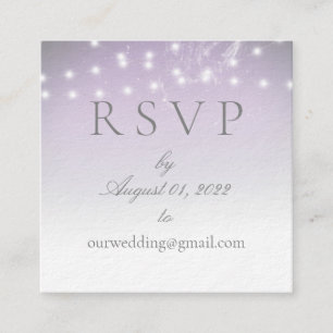 Carte De Visite Carré Planetarium Chuppah Mariage en ligne RSVP