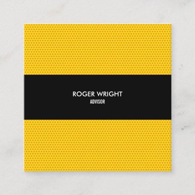 Carte De Visite Carré Polka dot Carré professionnel moderne (Devant)