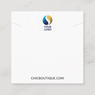 Carte De Visite Carré Porte-chaîne de cou Ajoutez votre logo