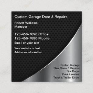Carte De Visite Carré Portes de garage cool