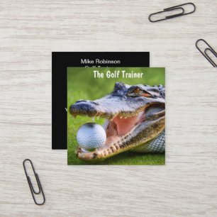 Carte De Visite Carré Professionnel de la formation Gold Lessons