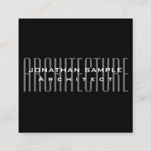 Carte De Visite Carré Professionnel Élégant