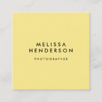 Professionnel minimaliste Jaune moderne