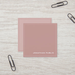 Carte De Visite Carré Professionnel Moderne Elegant Silk Finish Luxe