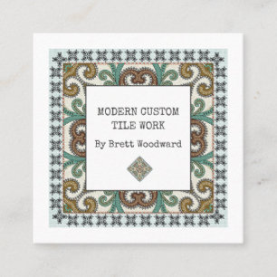 Carte de visite Carré professionnel Tiler