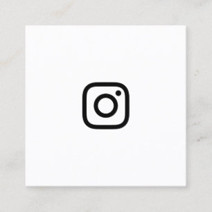 Carte De Visite Carré promo d'instagram