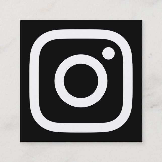 Carte De Visite Carré promo instagram (Devant)