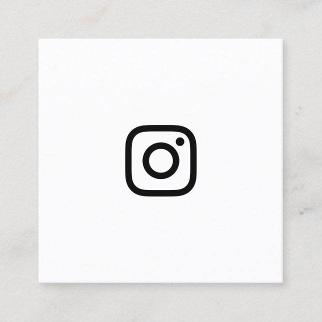 Carte De Visite Carré promo instagram (Devant)