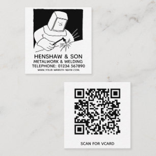 Carte De Visite Carré Promotion de la métallurgie et du soudage