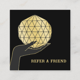 CARTE DE VISITE CARRÉ PSYCHIC MOYEN TAROTS FORTUNE TELLER REFRIEND AMI