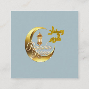Carte De Visite Carré Ramadan Kareem