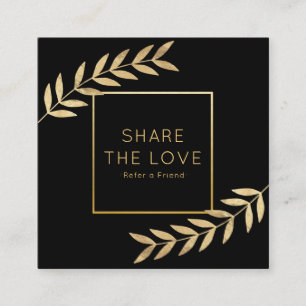 Carte De Visite Carré Référer un Salon de référence pour les feuilles d'