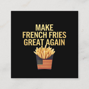 Carte De Visite Carré Rendre Les Fries Françaises Super À Nouveau Délici