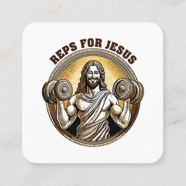 Carte De Visite Carré Représentants pour Jésus (Devant)