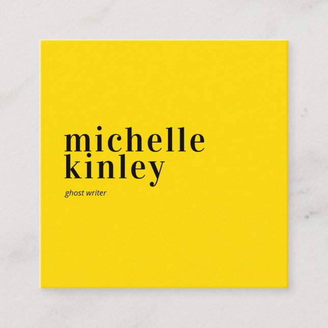 Carte De Visite Carré Réseau professionnel moderne et tendance élégant (Devant)