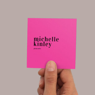 Carte De Visite Carré Réseau professionnel moderne et tendance élégant