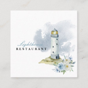 Carte De Visite Carré Restaurant Lighthouse