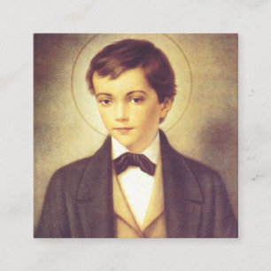 Carte De Visite Carré Saint Dominic Savio étudiant de John Bosco
