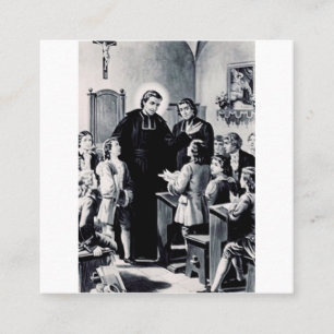 Carte De Visite Carré Saint Louis de Montfort Prêtre français