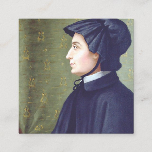 Carte De Visite Carré Sainte Elizabeth Ann Seton (Devant)