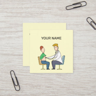 Carte De Visite Carré Salle de consultation qui rapproche les cœurs.