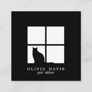Carte De Visite Carré Salon pour animaux domestiques Service de toilette