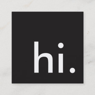 Carte De Visite Carré salut carré