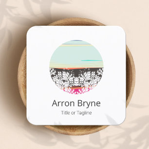 Carte De Visite Carré Santé et bien-être des thérapeutes Horizon