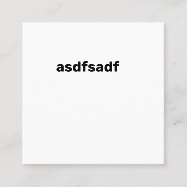 carte de visite carré sdfsdf (Devant)